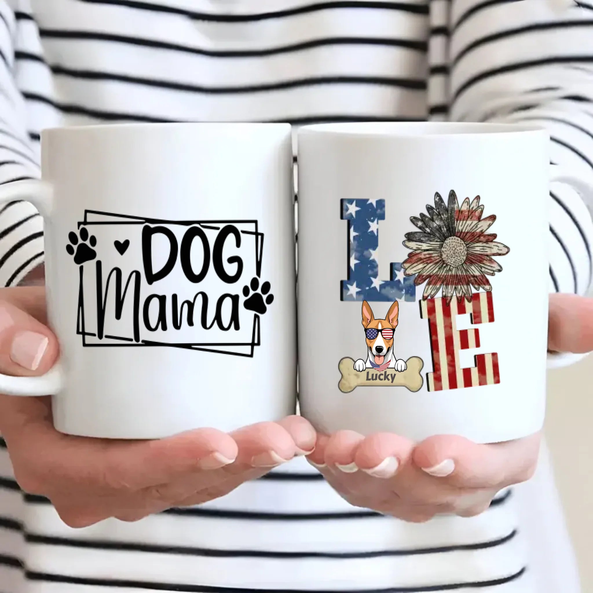 Dog Mama – Patriotic American Flag Gift for Proud Pet Moms – 89Prints