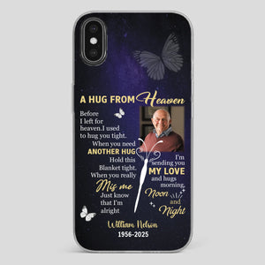 Heavenly Hug Grandpa Case – Personalized Memorial Gift Under the Night Sky - 89Prints