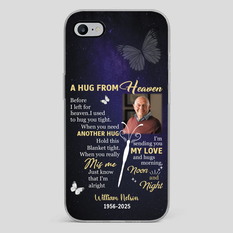 Heavenly Hug Grandpa Case – Personalized Memorial Gift Under the Night Sky - 89Prints