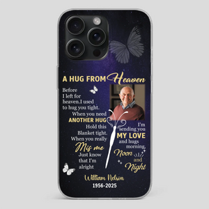Heavenly Hug Grandpa Case – Personalized Memorial Gift Under the Night Sky - 89Prints