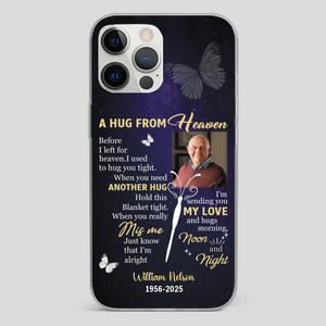 Heavenly Hug Grandpa Case – Personalized Memorial Gift Under the Night Sky - 89Prints
