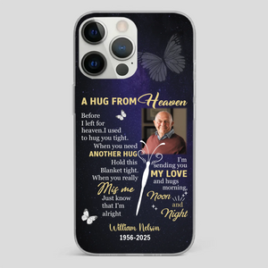 Heavenly Hug Grandpa Case – Personalized Memorial Gift Under the Night Sky - 89Prints