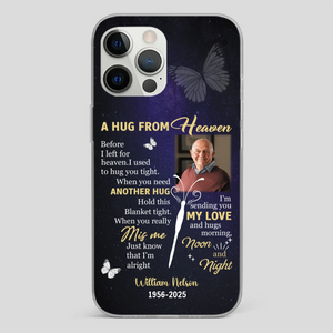 Heavenly Hug Grandpa Case – Personalized Memorial Gift Under the Night Sky - 89Prints