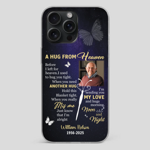 Heavenly Hug Grandpa Case – Personalized Memorial Gift Under the Night Sky - 89Prints