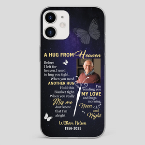 Heavenly Hug Grandpa Case – Personalized Memorial Gift Under the Night Sky - 89Prints