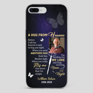 Heavenly Hug Grandpa Case – Personalized Memorial Gift Under the Night Sky - 89Prints