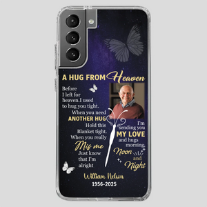 Heavenly Hug Grandpa Case – Personalized Memorial Gift Under the Night Sky - 89Prints