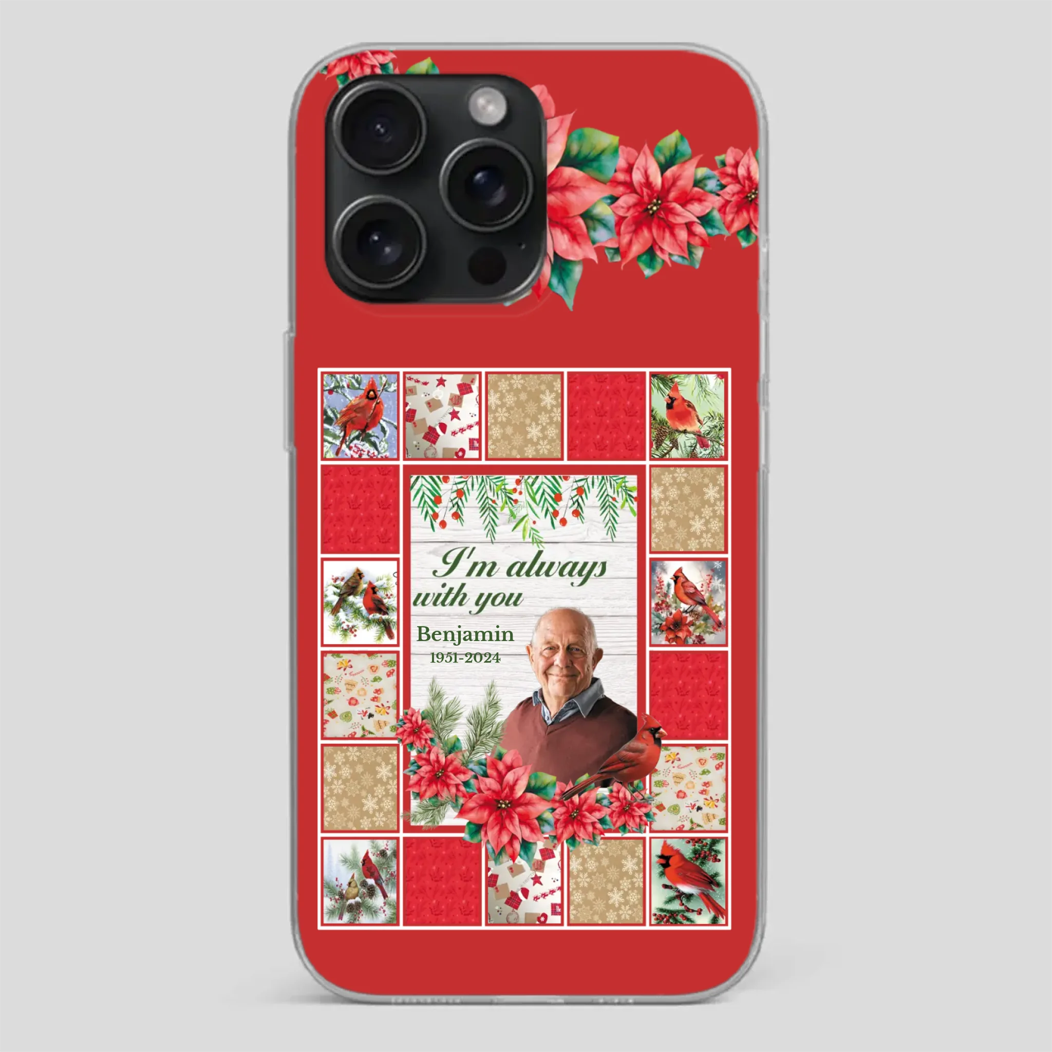 Custom Grandpa “I’m Always With You” Memorial Phone Case - 89Prints