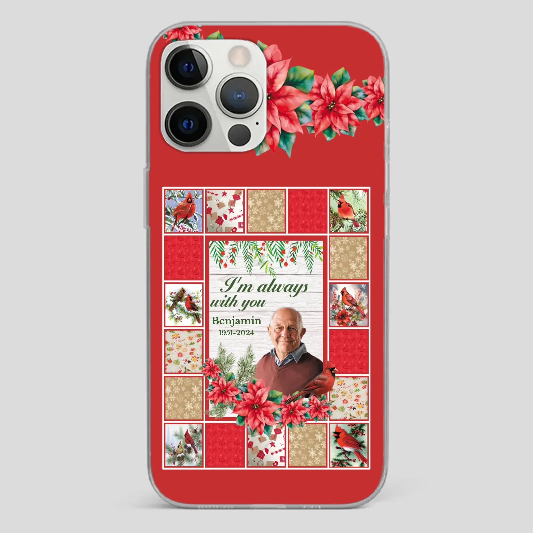Custom Grandpa “I’m Always With You” Memorial Phone Case - 89Prints