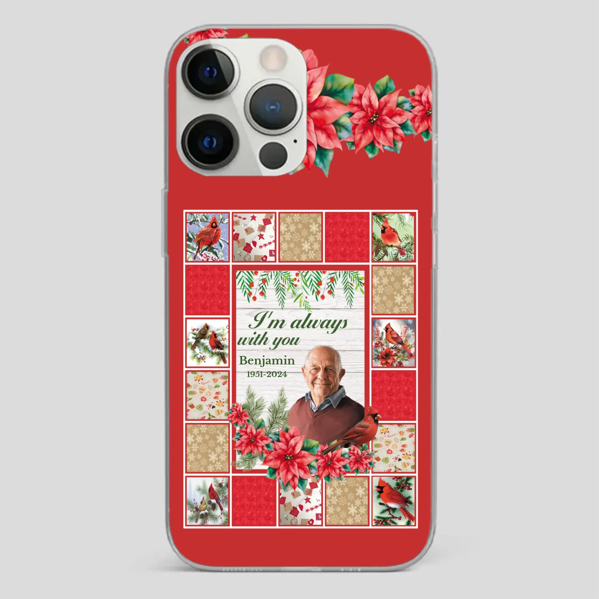 Custom Grandpa “I’m Always With You” Memorial Phone Case - 89Prints