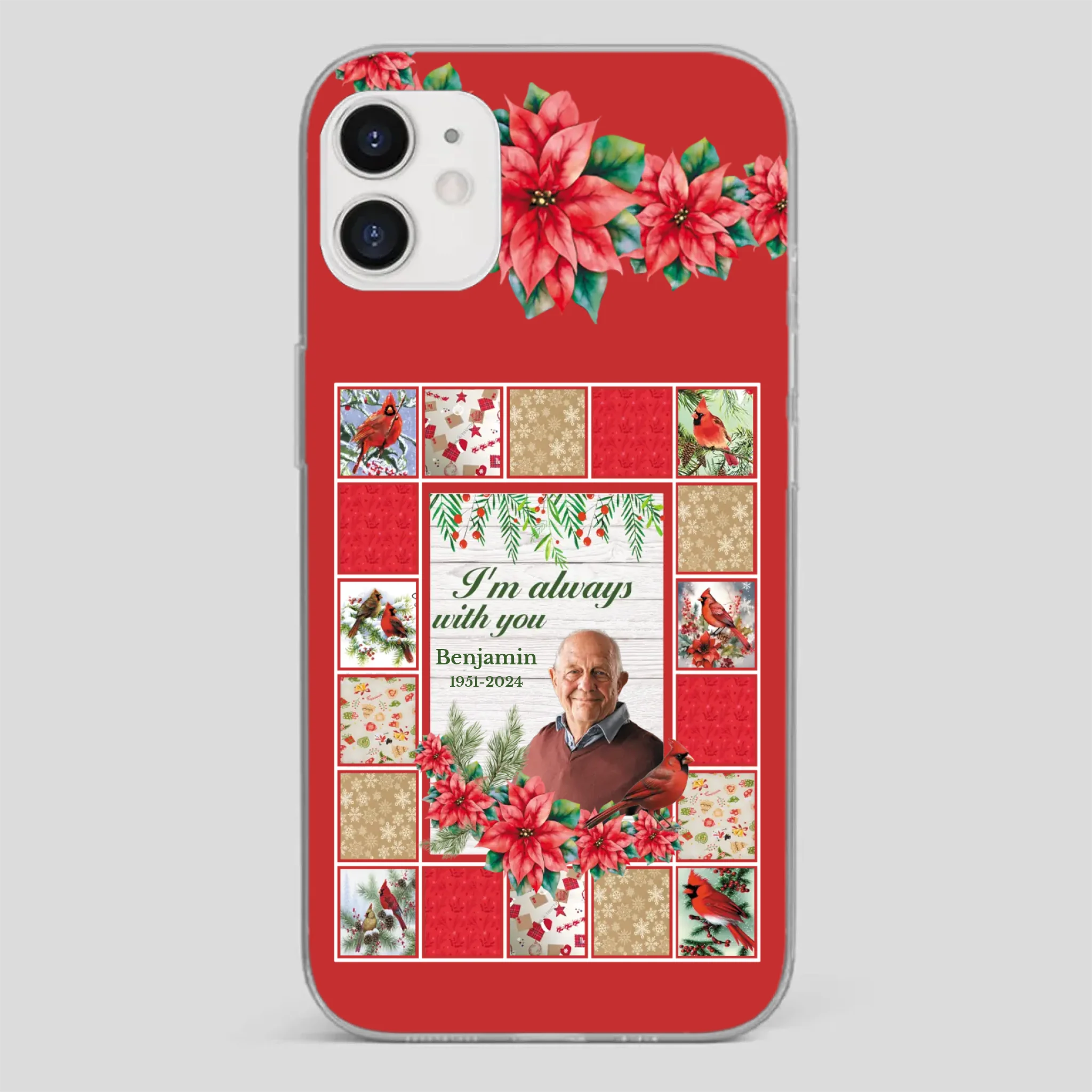 Custom Grandpa “I’m Always With You” Memorial Phone Case - 89Prints