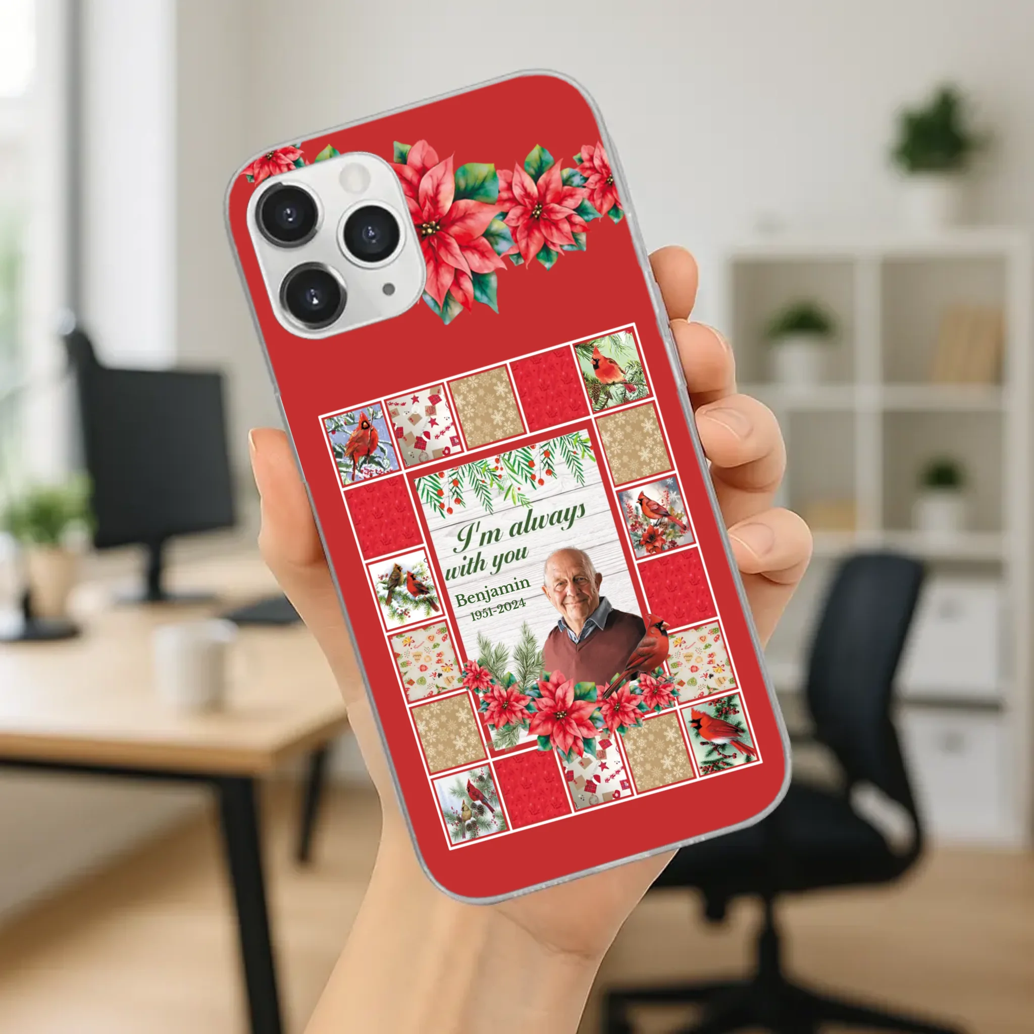 Custom Grandpa “I’m Always With You” Memorial Phone Case - 89Prints