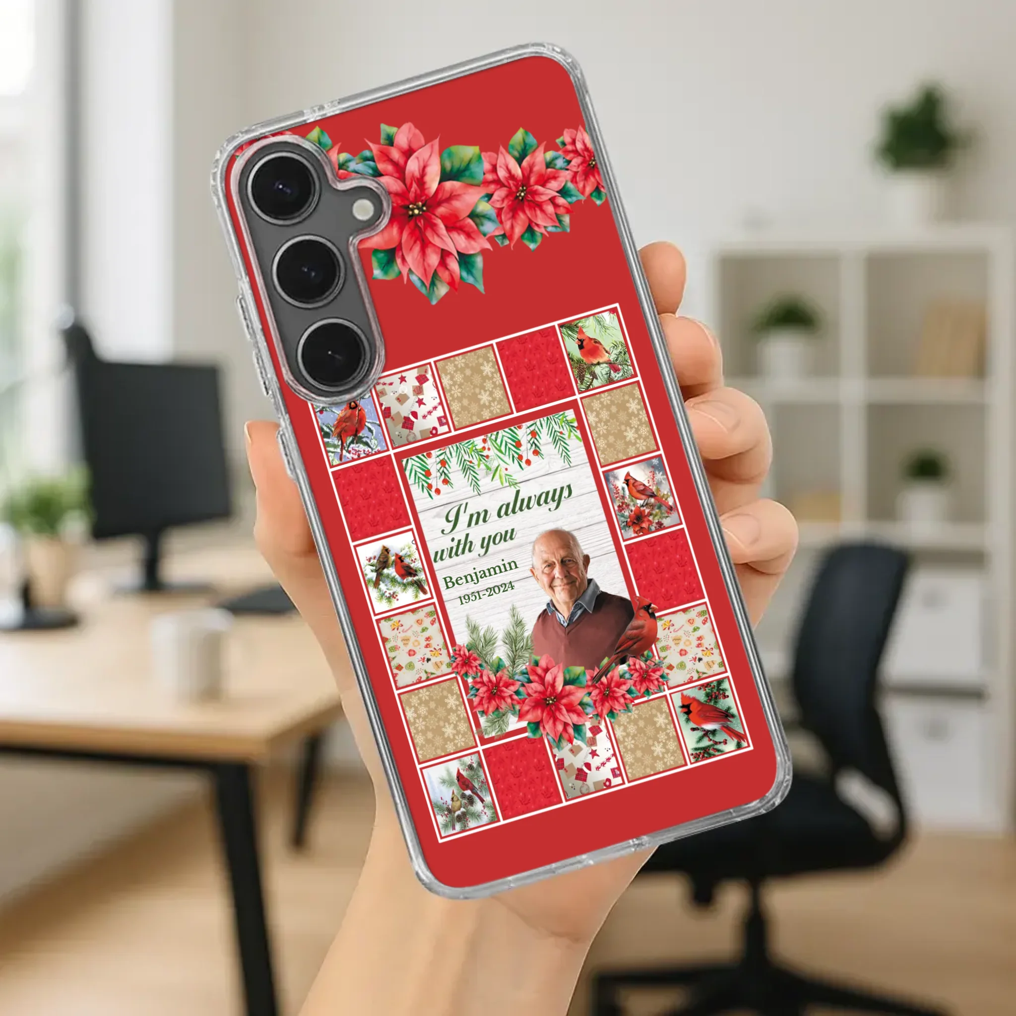 Custom Grandpa “I’m Always With You” Memorial Phone Case - 89Prints