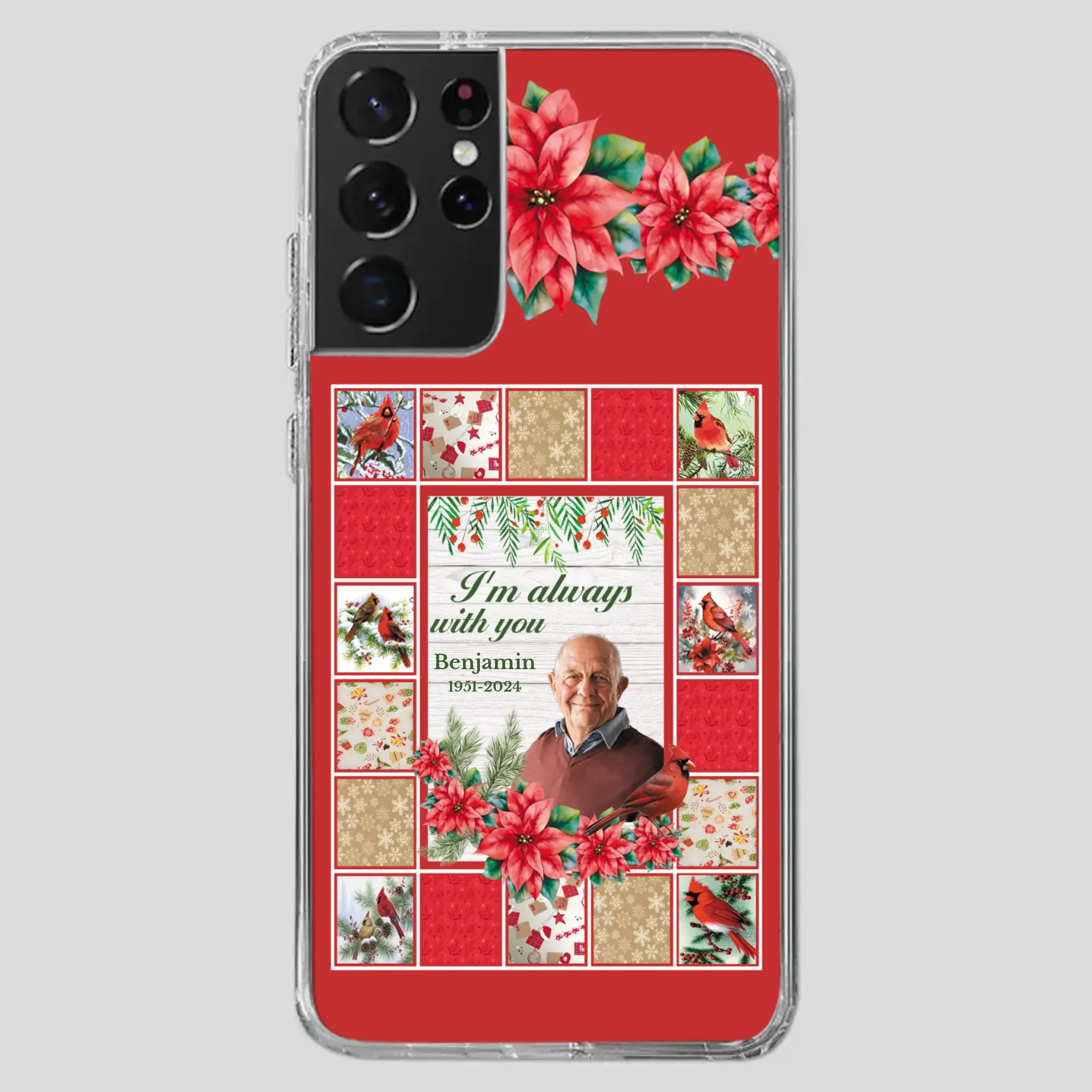 Custom Grandpa “I’m Always With You” Memorial Phone Case - 89Prints