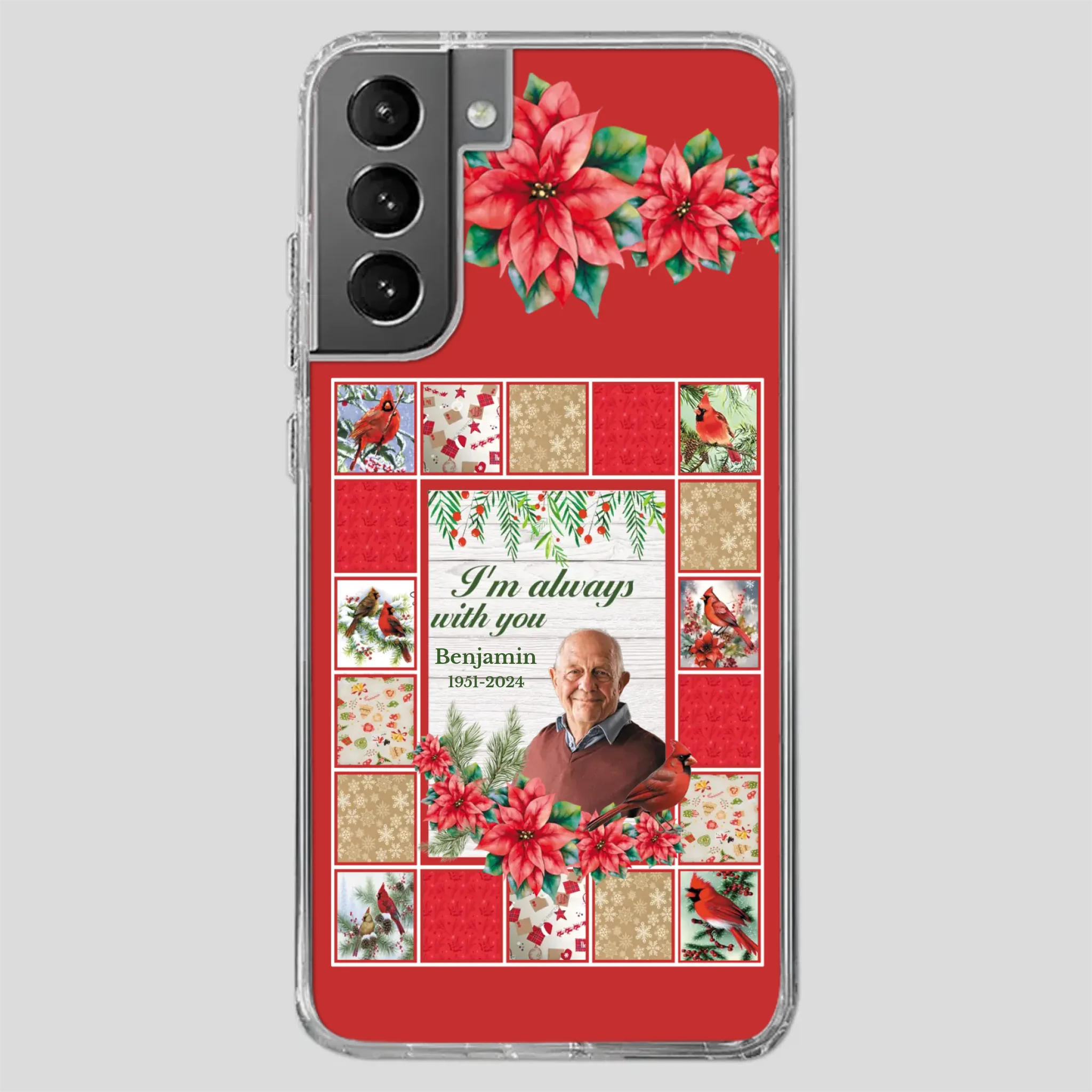 Custom Grandpa “I’m Always With You” Memorial Phone Case - 89Prints