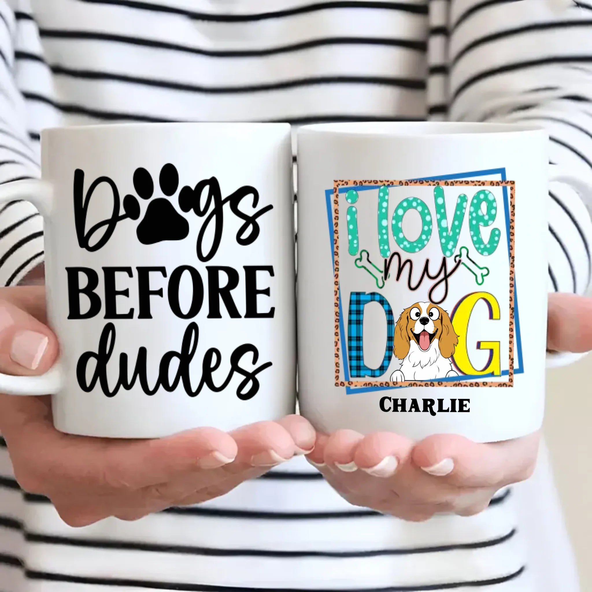 I Love My Dog Personalized Cup | Adorable Tailored Gift for Dog Moms & Pet Lovers - 89Prints