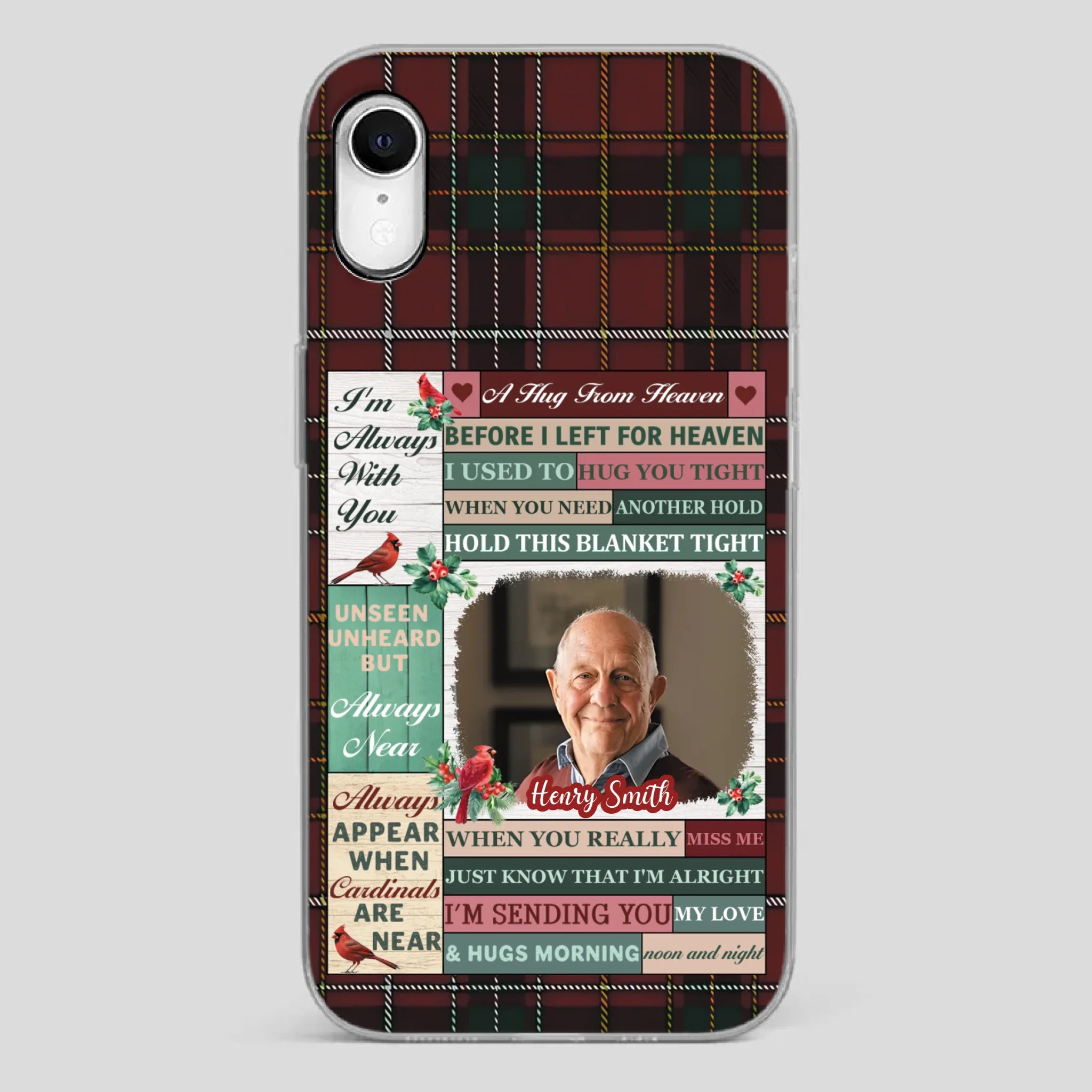 Personalized “I’m Always With You” Grandpa Phone Case – Cardinal Memorial Gift - 89Prints