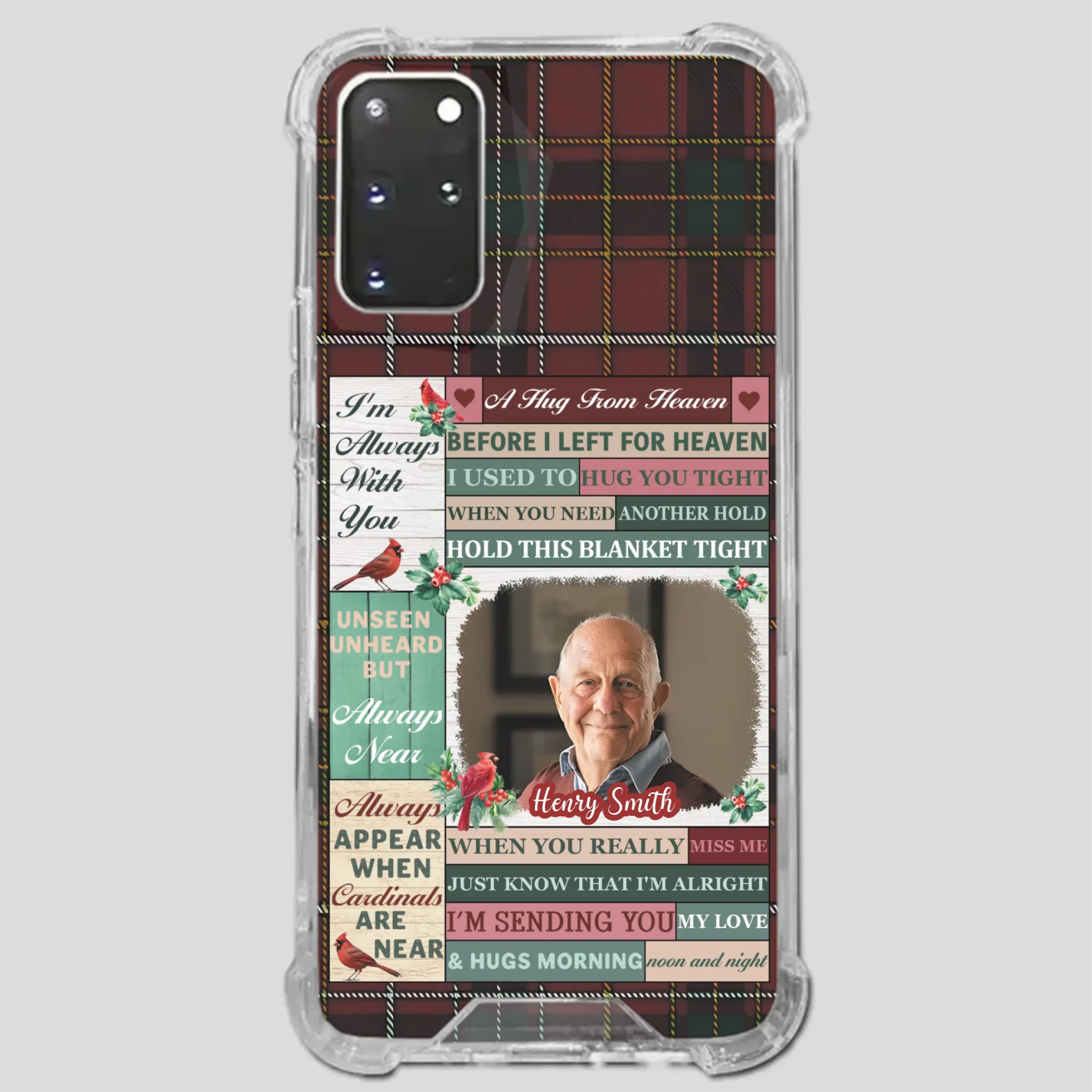 Personalized “I’m Always With You” Grandpa Phone Case – Cardinal Memorial Gift - 89Prints
