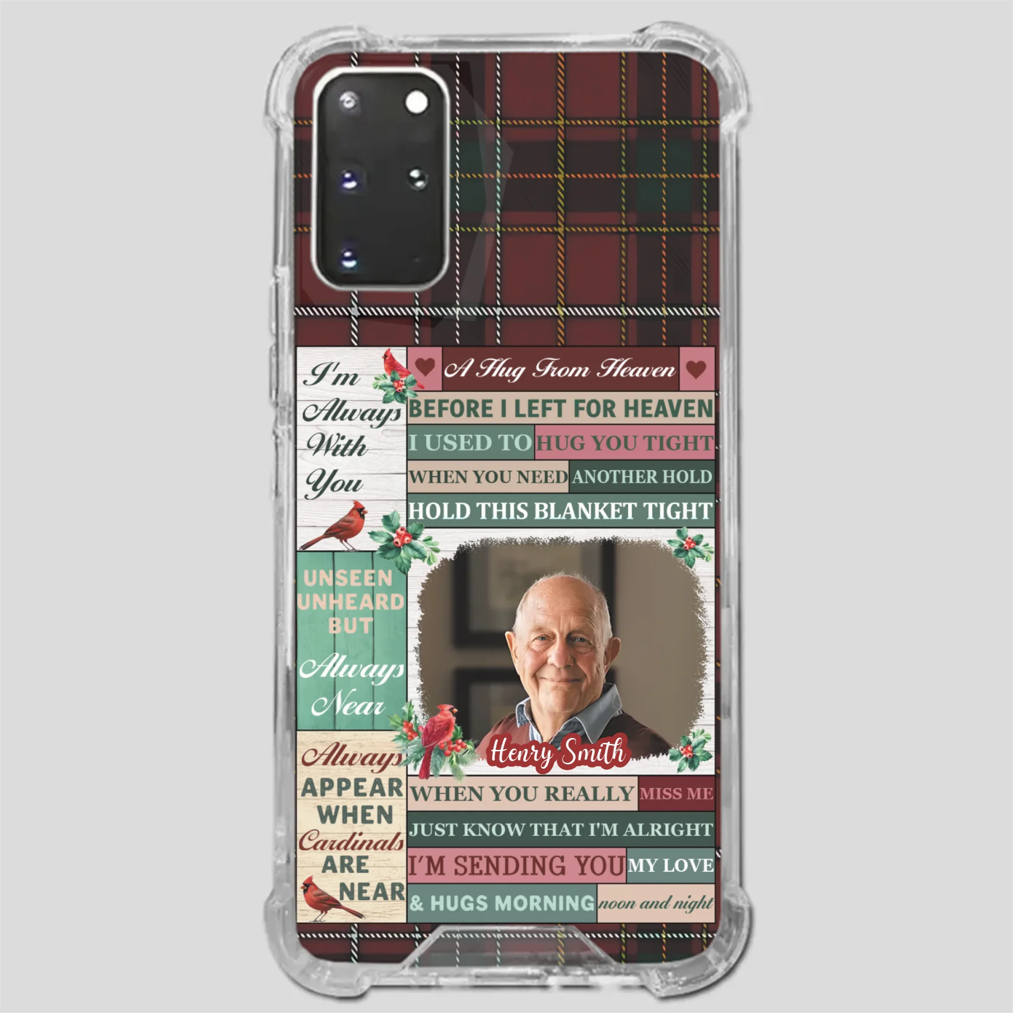 Personalized “I’m Always With You” Grandpa Phone Case – Cardinal Memorial Gift - 89Prints