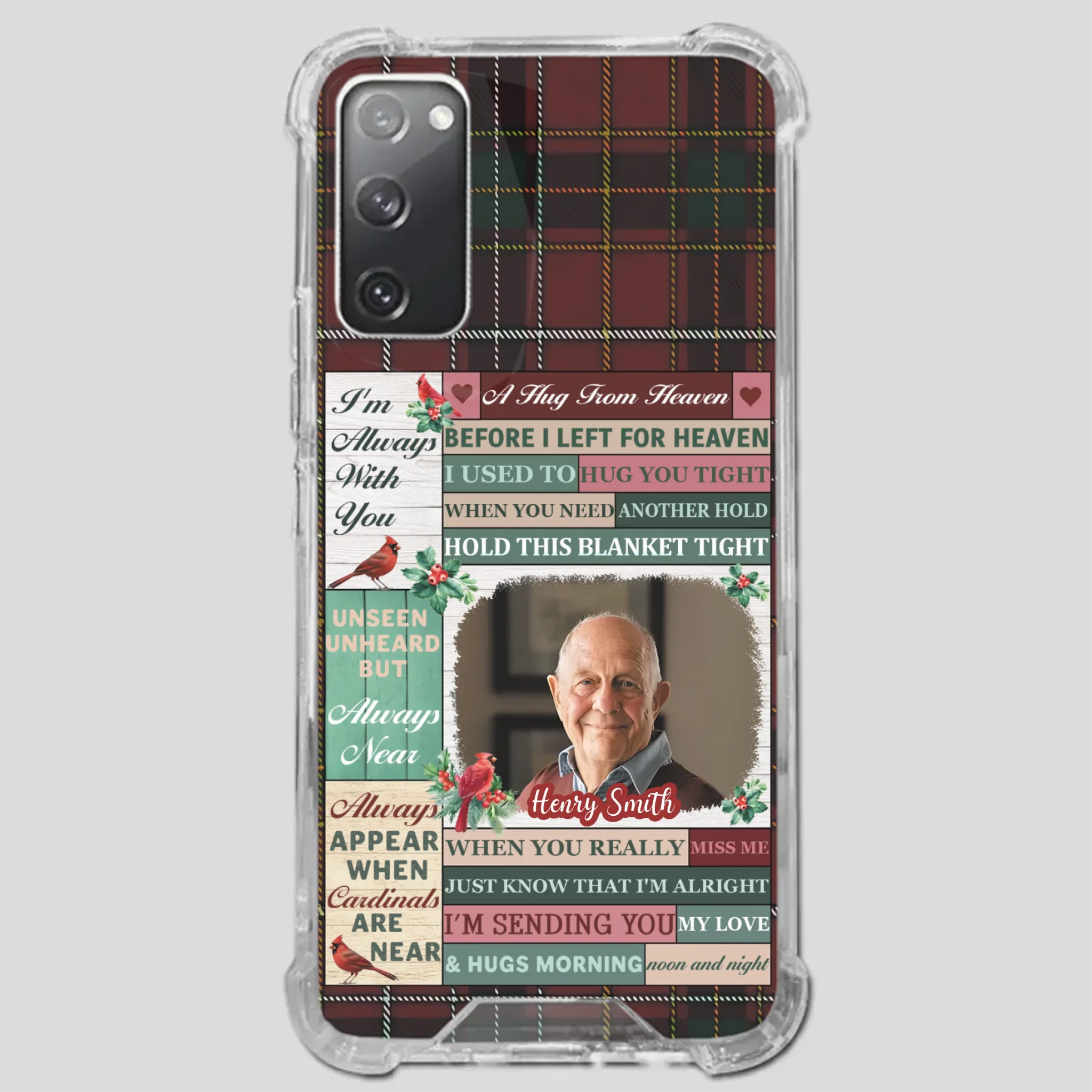 Personalized “I’m Always With You” Grandpa Phone Case – Cardinal Memorial Gift - 89Prints
