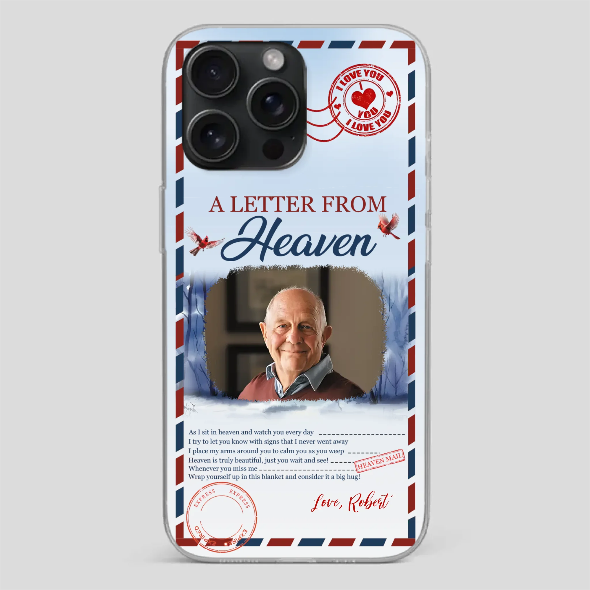 Grandpa “A Letter From Heaven” Phone Case – Custom Memorial Keepsake - 89Prints