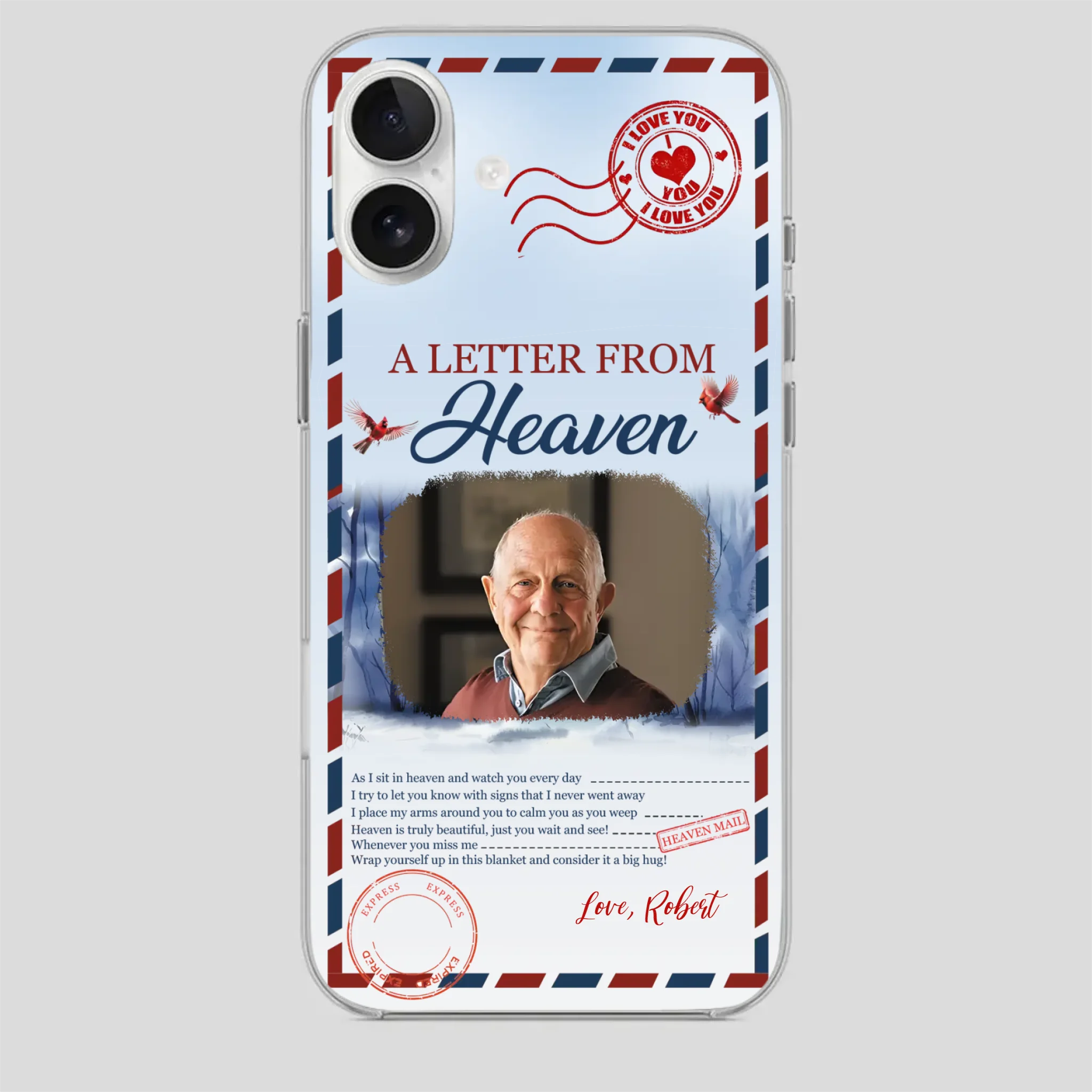 Grandpa “A Letter From Heaven” Phone Case – Custom Memorial Keepsake - 89Prints