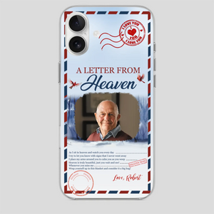 Grandpa “A Letter From Heaven” Phone Case – Custom Memorial Keepsake - 89Prints