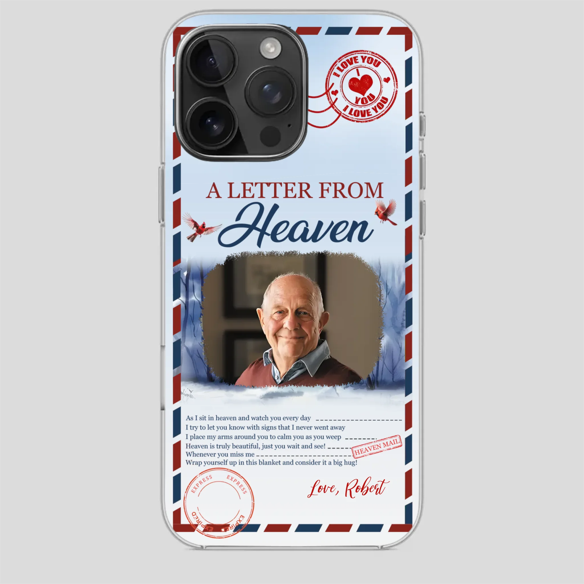 Grandpa “A Letter From Heaven” Phone Case – Custom Memorial Keepsake - 89Prints