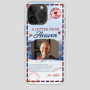 Grandpa “A Letter From Heaven” Phone Case – Custom Memorial Keepsake - 89Prints