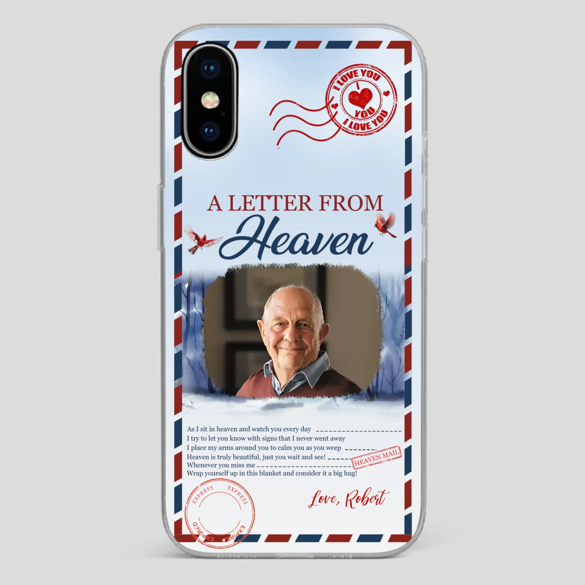 Grandpa “A Letter From Heaven” Phone Case – Custom Memorial Keepsake - 89Prints