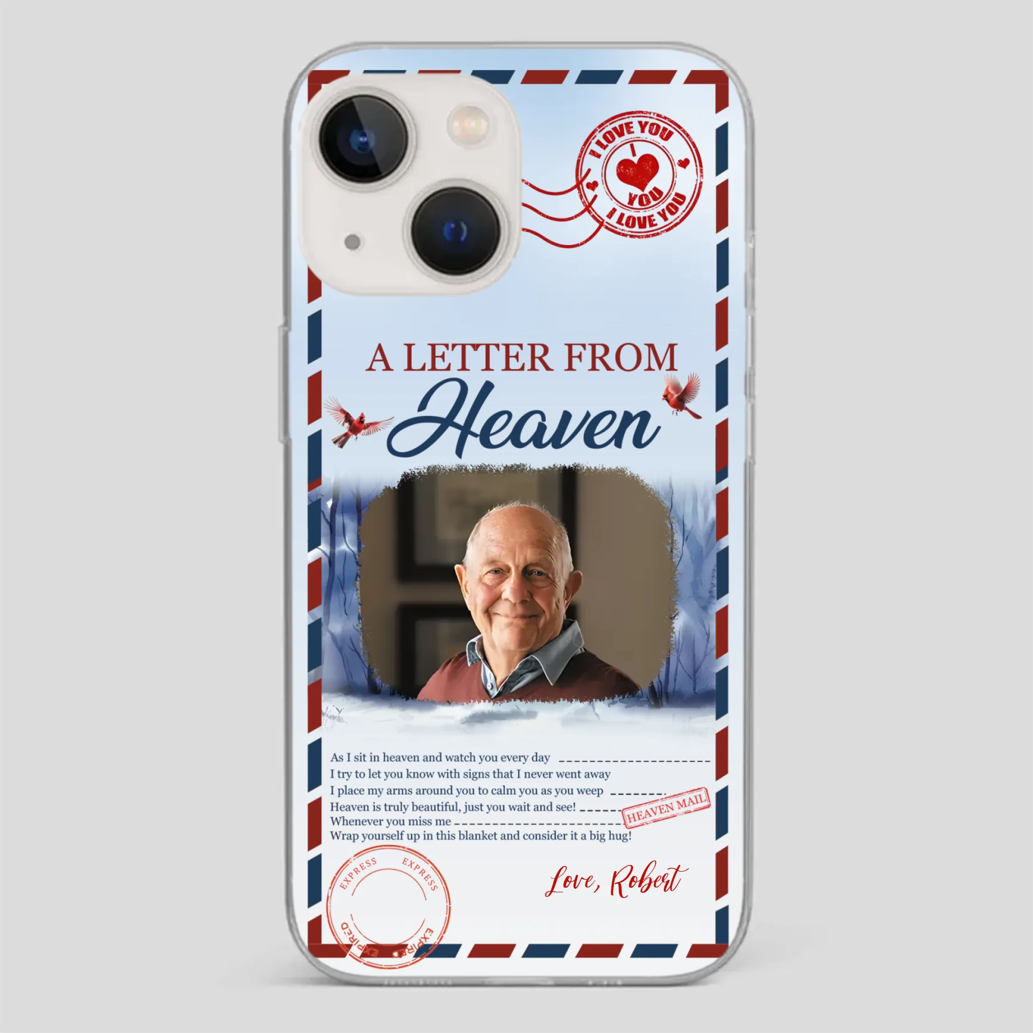 Grandpa “A Letter From Heaven” Phone Case – Custom Memorial Keepsake - 89Prints