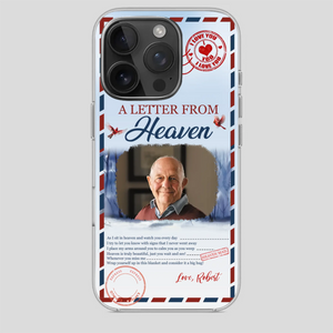 Grandpa “A Letter From Heaven” Phone Case – Custom Memorial Keepsake - 89Prints