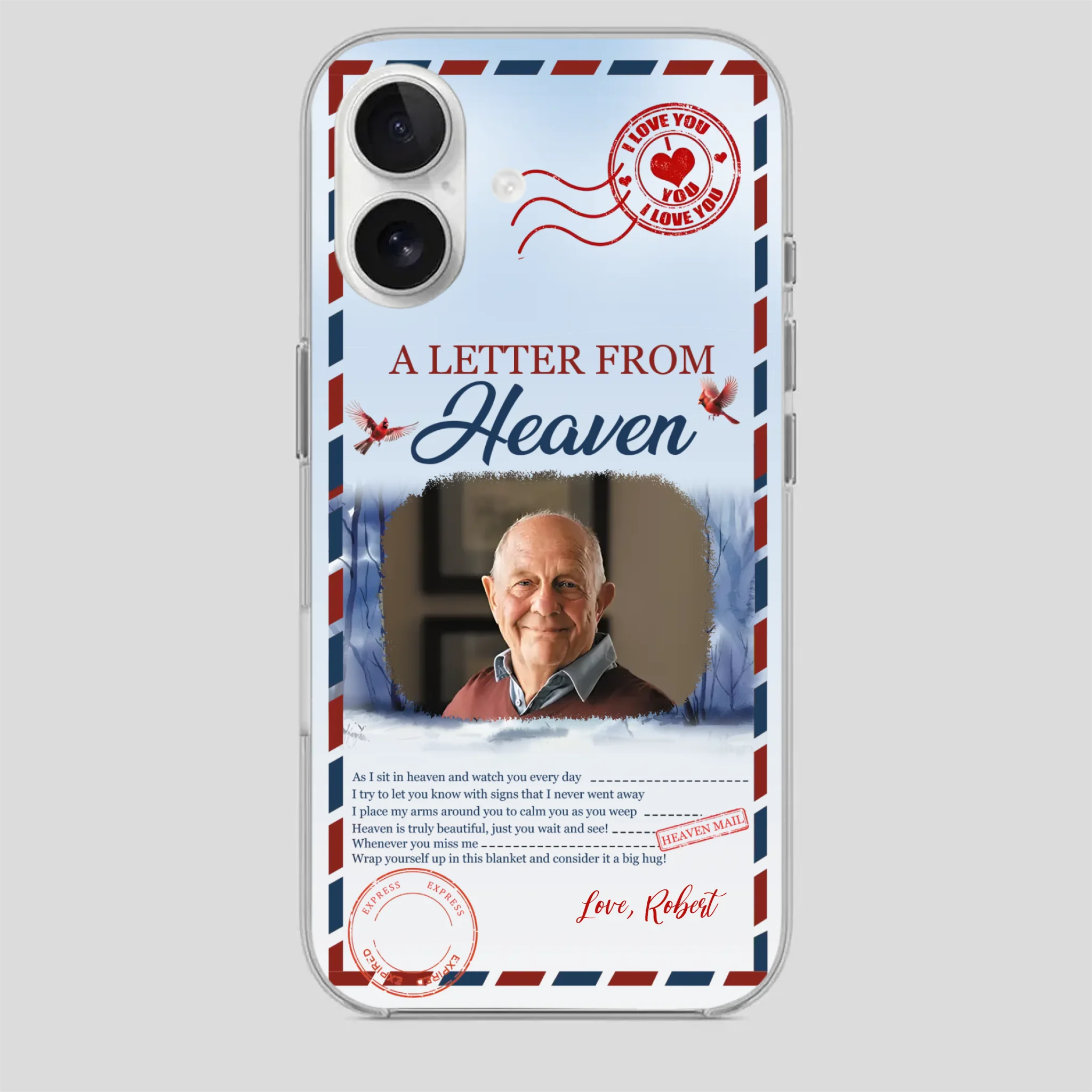 Grandpa “A Letter From Heaven” Phone Case – Custom Memorial Keepsake - 89Prints