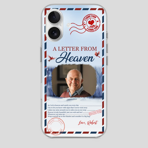 Grandpa “A Letter From Heaven” Phone Case – Custom Memorial Keepsake - 89Prints