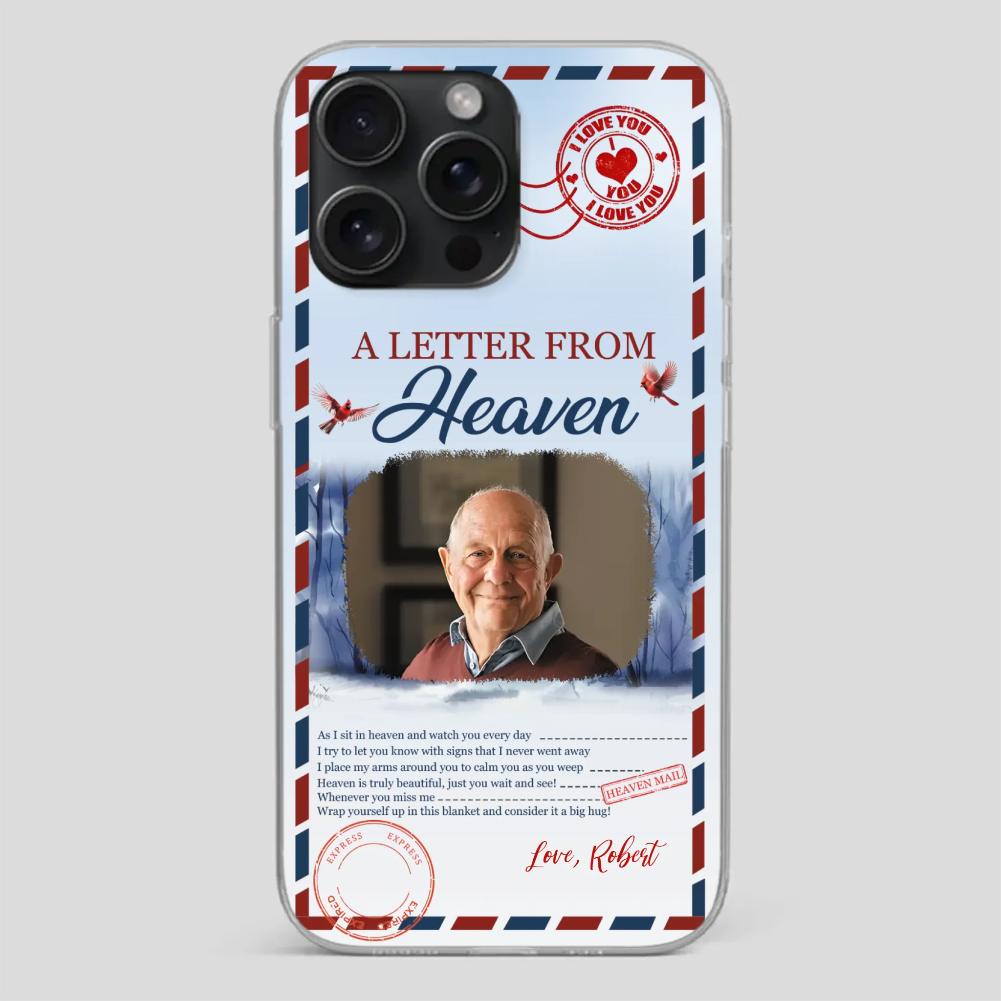 Grandpa “A Letter From Heaven” Phone Case – Custom Memorial Keepsake - 89Prints