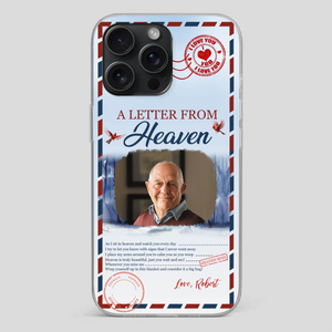 Grandpa “A Letter From Heaven” Phone Case – Custom Memorial Keepsake - 89Prints