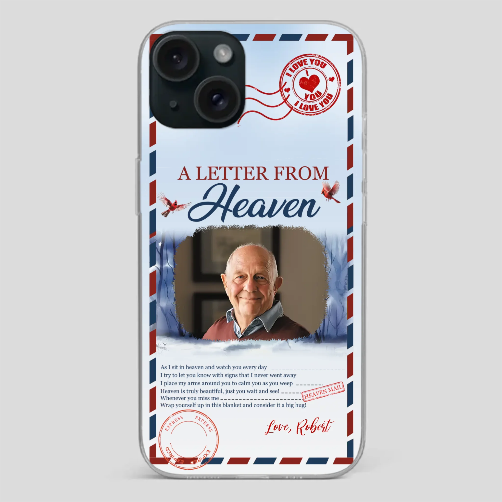 Grandpa “A Letter From Heaven” Phone Case – Custom Memorial Keepsake - 89Prints