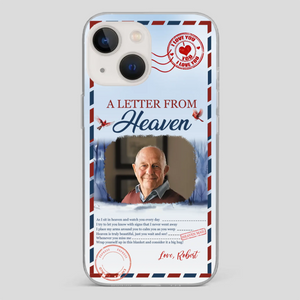 Grandpa “A Letter From Heaven” Phone Case – Custom Memorial Keepsake - 89Prints