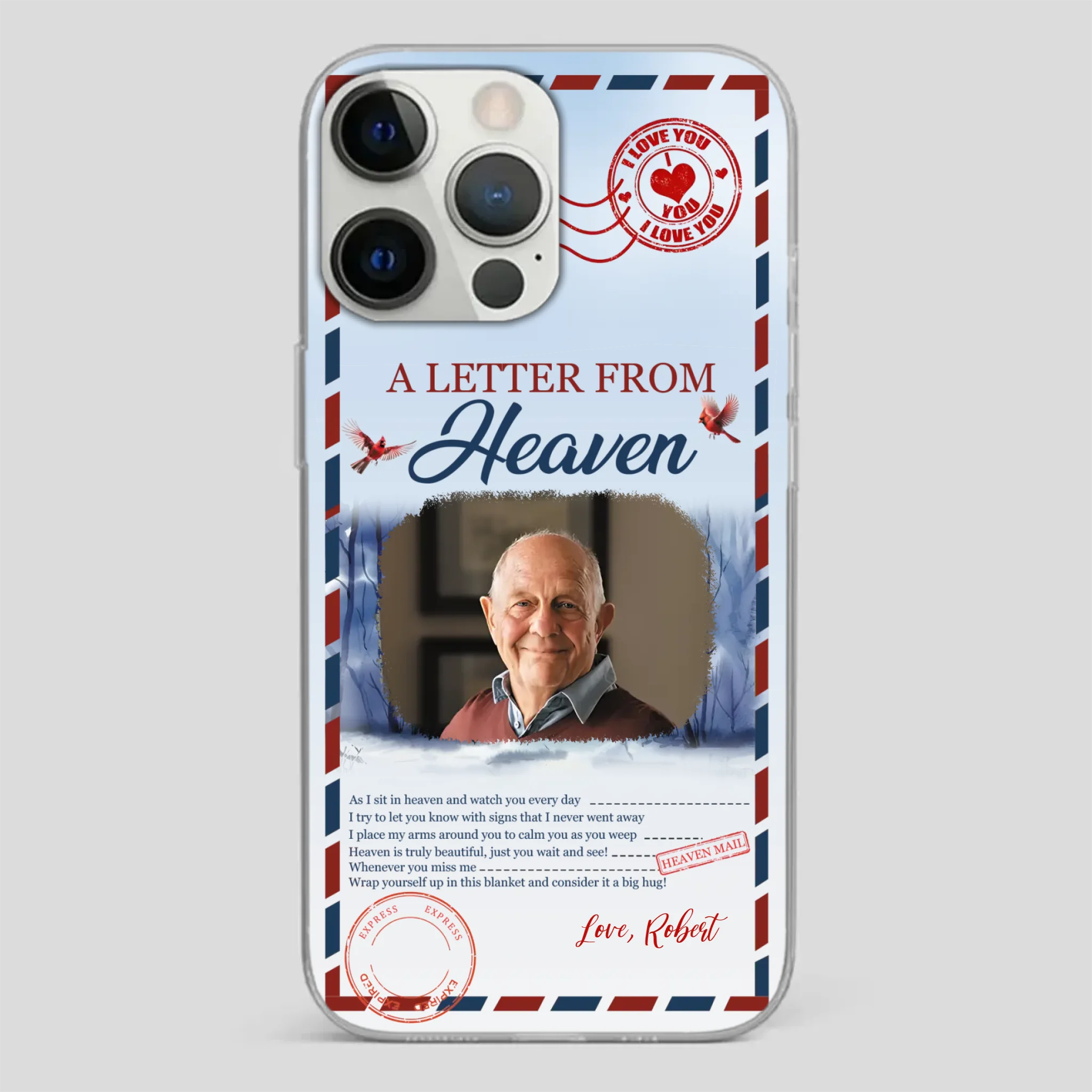 Grandpa “A Letter From Heaven” Phone Case – Custom Memorial Keepsake - 89Prints