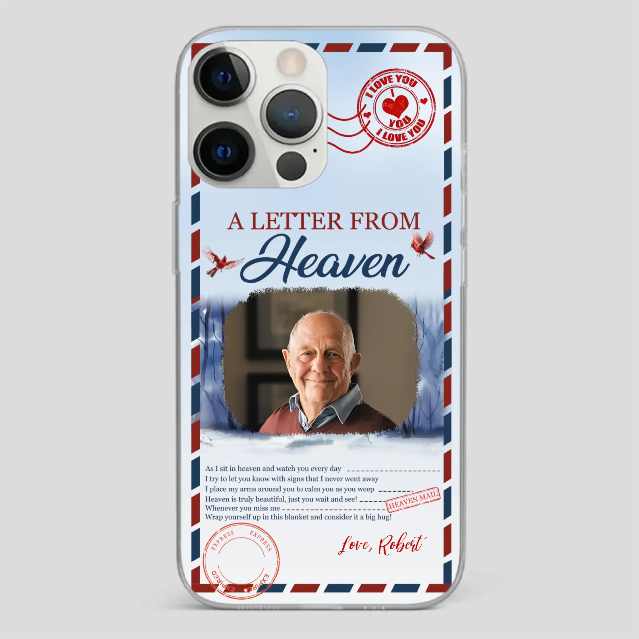 Grandpa “A Letter From Heaven” Phone Case – Custom Memorial Keepsake - 89Prints