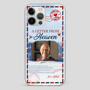 Grandpa “A Letter From Heaven” Phone Case – Custom Memorial Keepsake - 89Prints