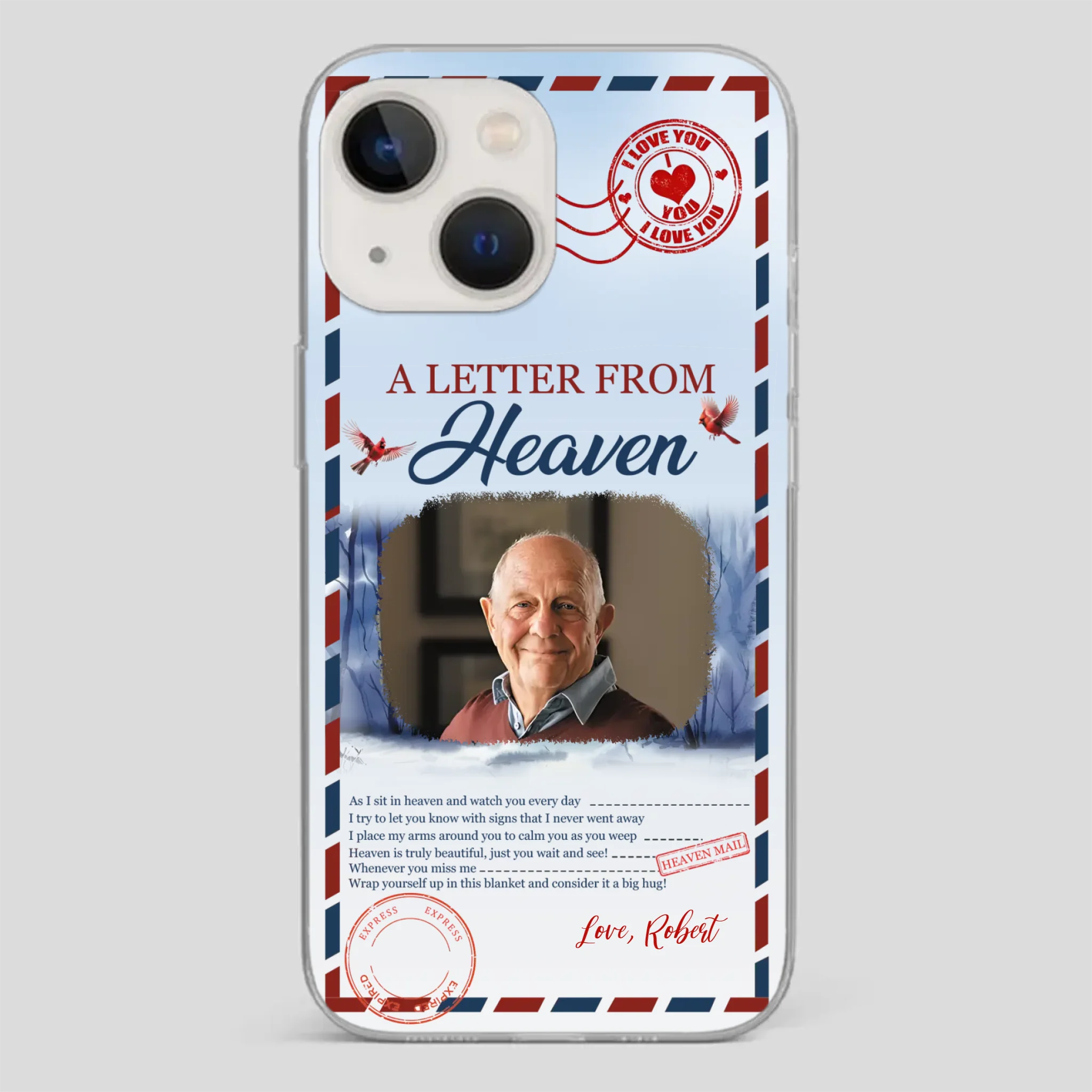 Grandpa “A Letter From Heaven” Phone Case – Custom Memorial Keepsake - 89Prints