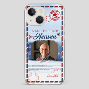 Grandpa “A Letter From Heaven” Phone Case – Custom Memorial Keepsake - 89Prints