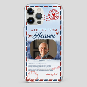 Grandpa “A Letter From Heaven” Phone Case – Custom Memorial Keepsake - 89Prints