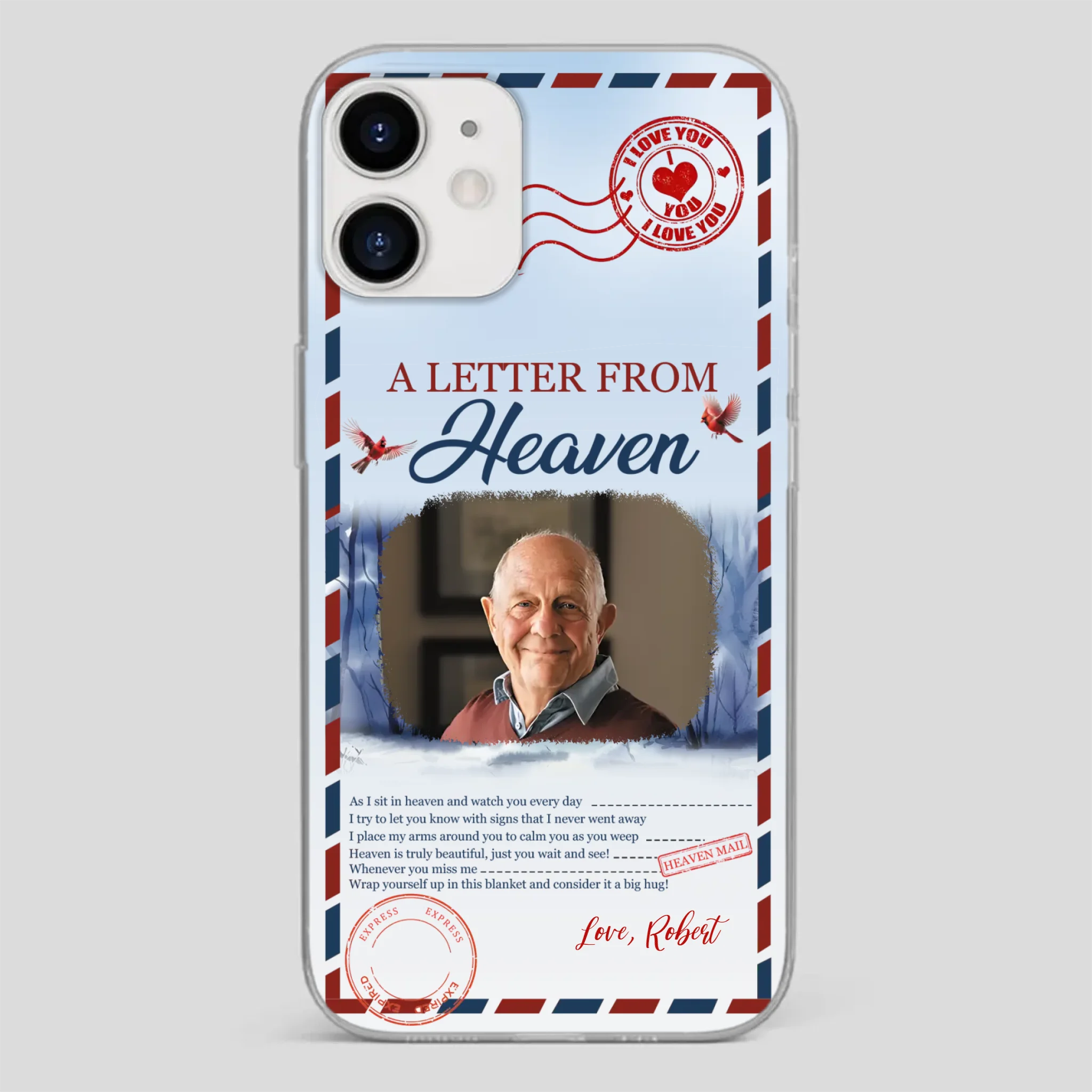 Grandpa “A Letter From Heaven” Phone Case – Custom Memorial Keepsake - 89Prints