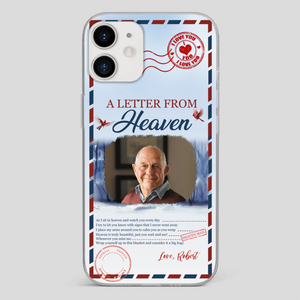 Grandpa “A Letter From Heaven” Phone Case – Custom Memorial Keepsake - 89Prints