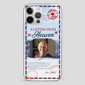 Grandpa “A Letter From Heaven” Phone Case – Custom Memorial Keepsake - 89Prints