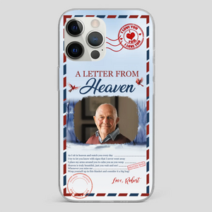 Grandpa “A Letter From Heaven” Phone Case – Custom Memorial Keepsake - 89Prints