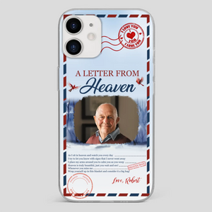 Grandpa “A Letter From Heaven” Phone Case – Custom Memorial Keepsake - 89Prints