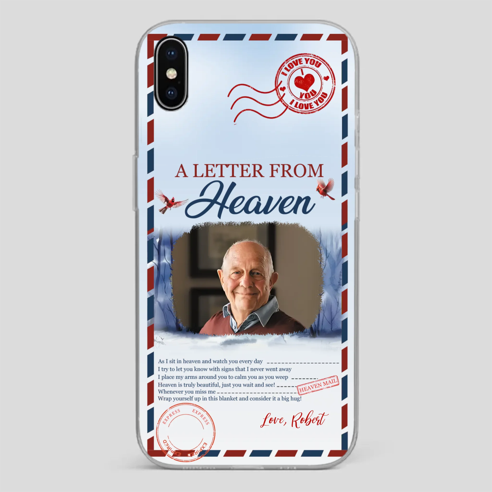 Grandpa “A Letter From Heaven” Phone Case – Custom Memorial Keepsake - 89Prints